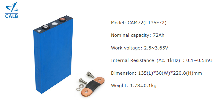 calb cam72 72ah lifepo4 battery