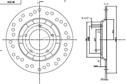 drawing of 6kw hub motor