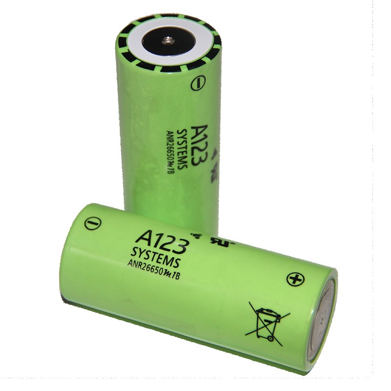 A123 ANR26650M1B 26650 3.3V 2500mah LiFePO4 Battery Cell