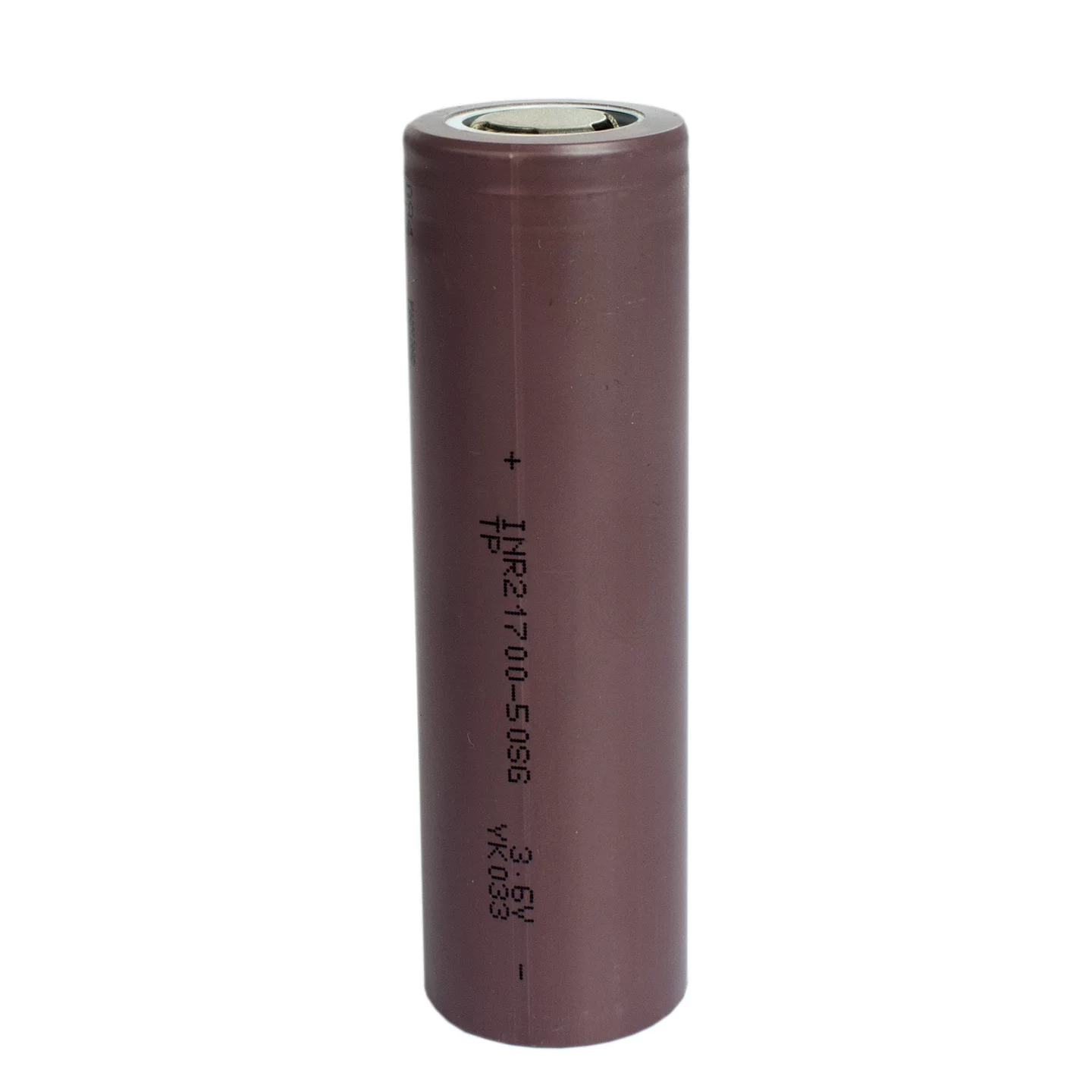 3.6V 5000mAh 21700 Lithium ion NMC Rechargeable Cylindrical Power Battery Cell