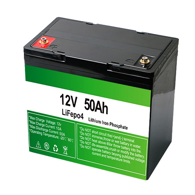 LiFePO4 12V 50Ah Lithium Iron Phosphate Battery