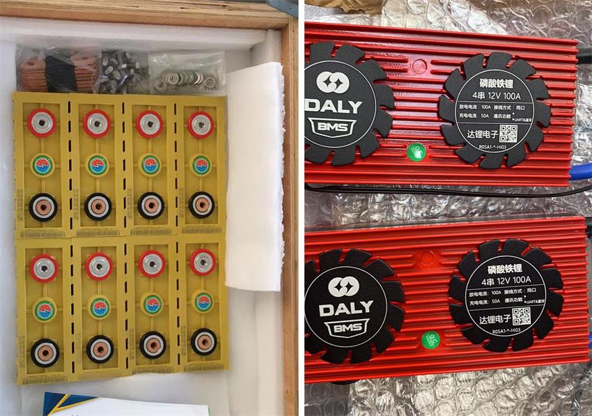 Winston lifeypo4 batteries and daly bms