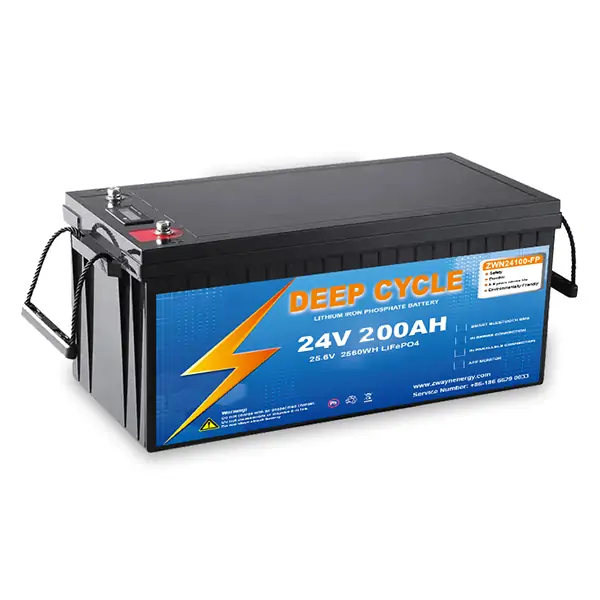 24V200Ah LiFePO4 Battery Solar Lithium Batteries with Bluetooth