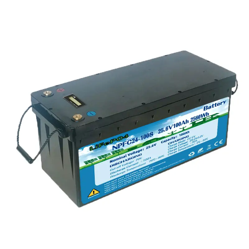 24V 100Ah LiFePO4 batterie Lithium-eisen Li-Ion 25,6 V energie speicher  lithium-batterie Gebaut-in BMS Optional kommunikation modul