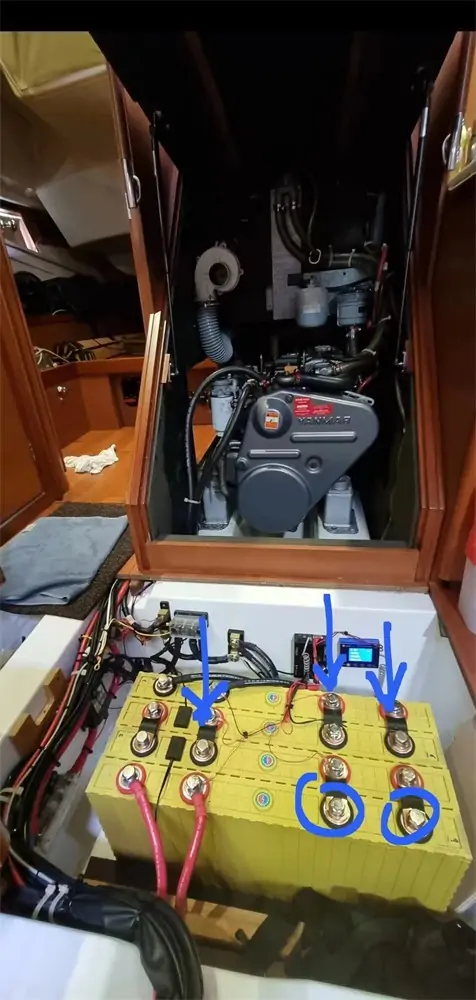 This is the customer feedback battery installation diagram