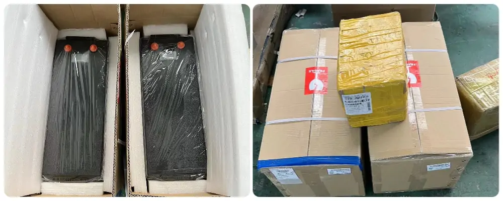 packing details of 24v 100ah lifepo4 battery packs