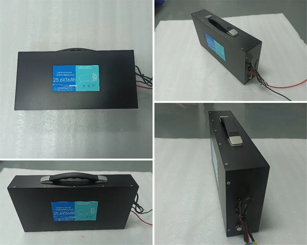 25.6v 36ah customized lifepo4 battery pack