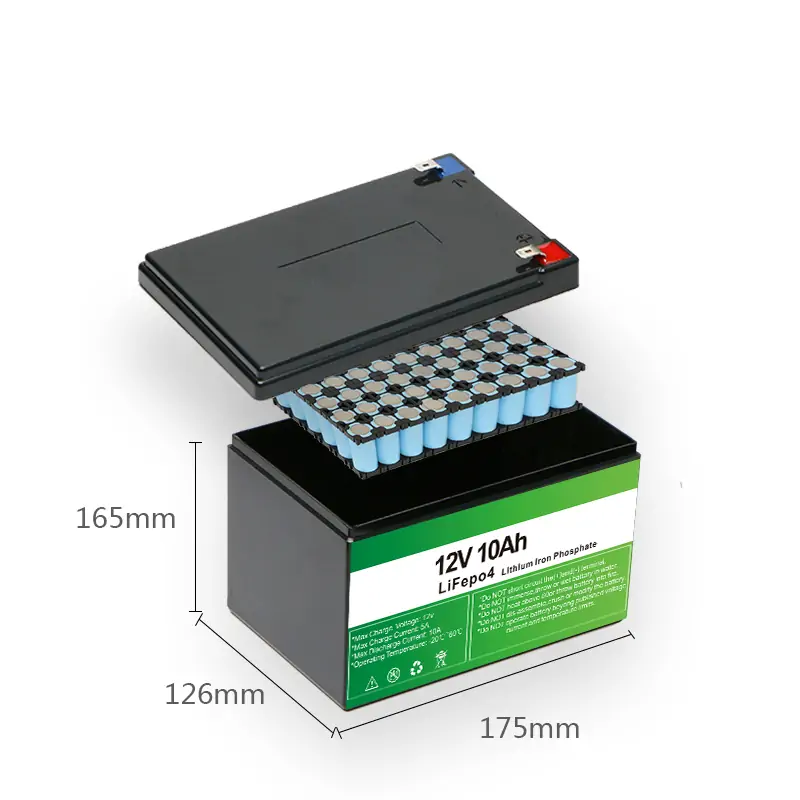 details of 12v 10ah lifepo4 battery