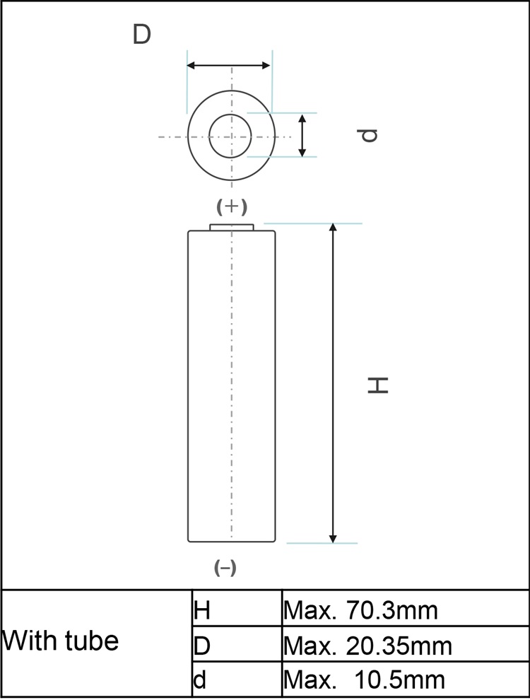 dimensions of ncr20700 battery