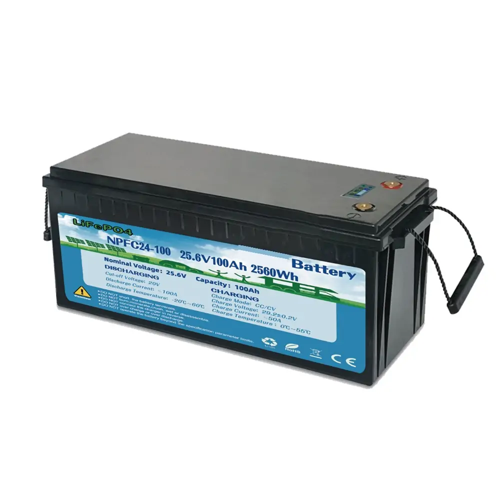 24V 25.6V 100ah lifepo4 automotive battery