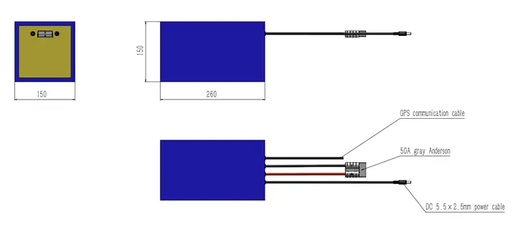 12.8V72Ah battery pack