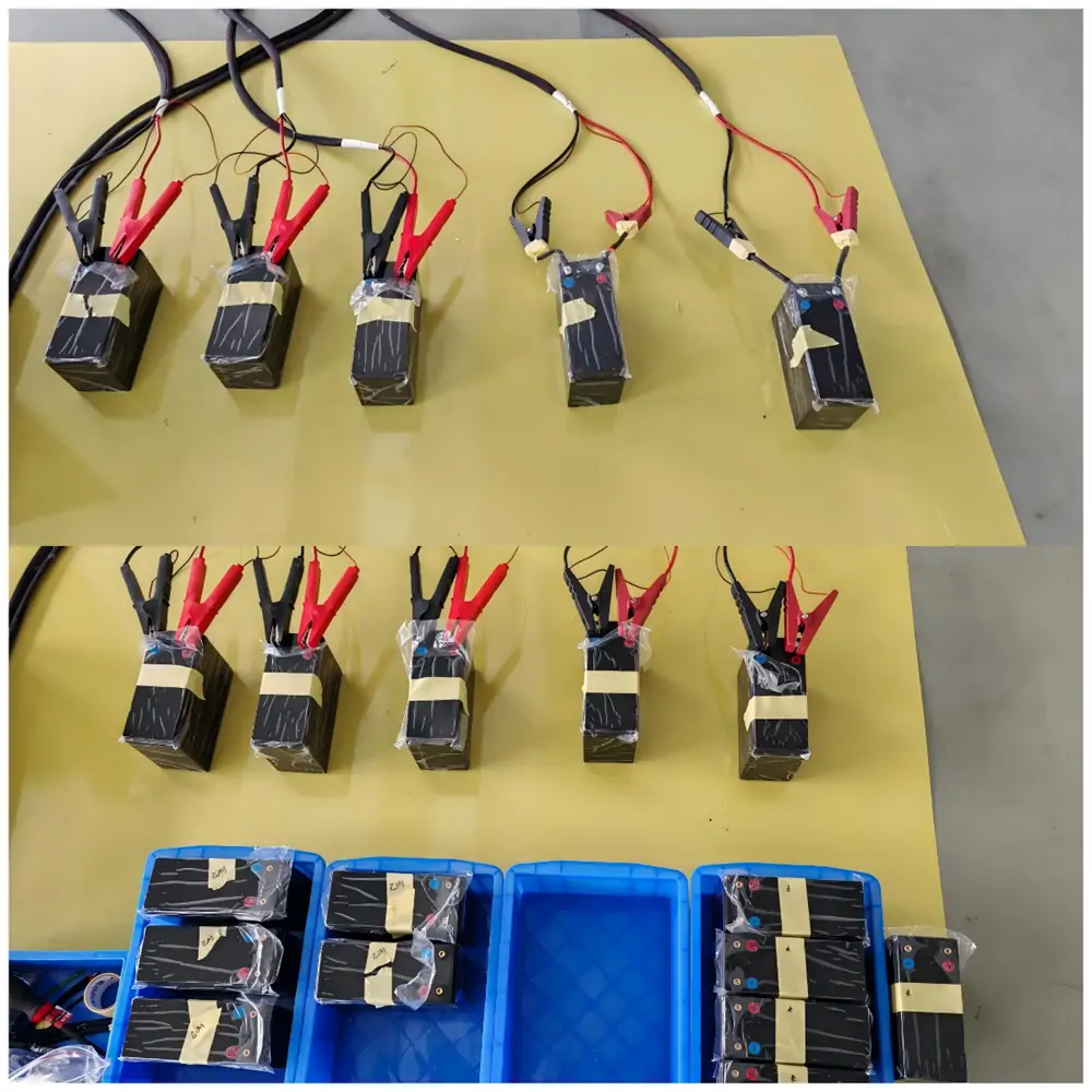 testing of 12.8V 8Ah&12Ah lithium battery packs 