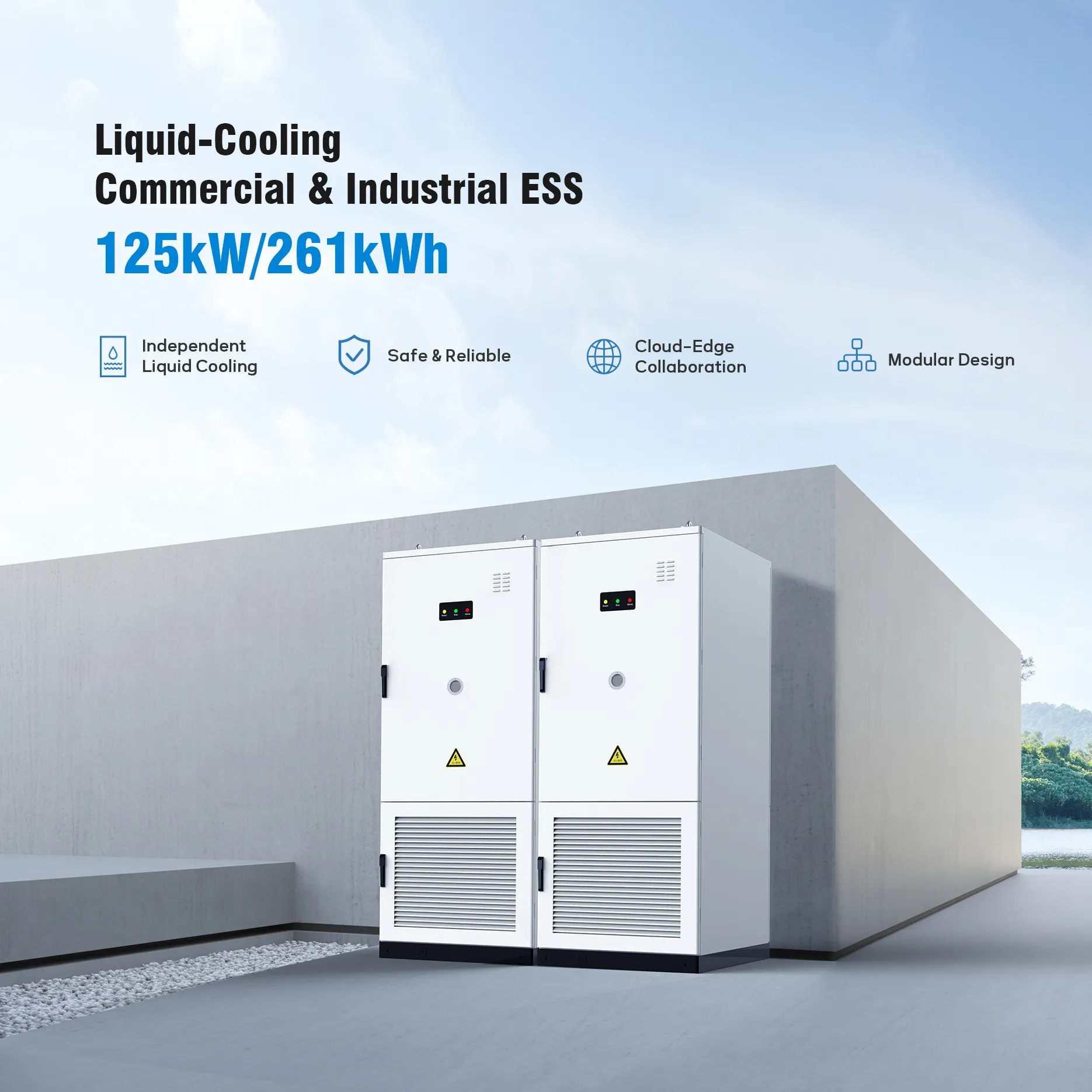 features of 125kw 261kwh all in one bess cabinet