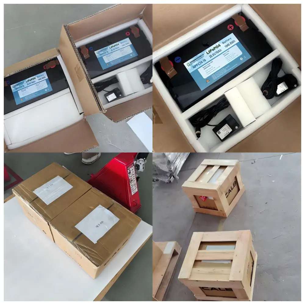 packing of 25.6V76Ah lifepo4 battery pack