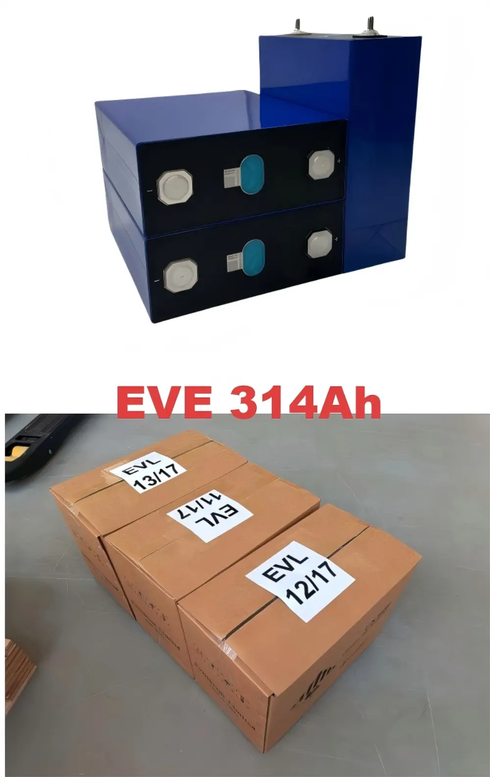 EVE 3.2V 314Ah lifepo4 battery cells