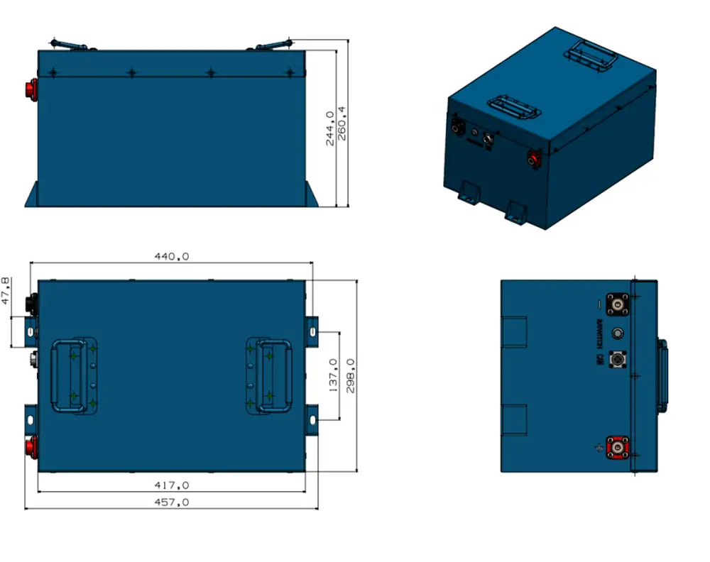 51.2V105Ah lifepo4 battery packs
