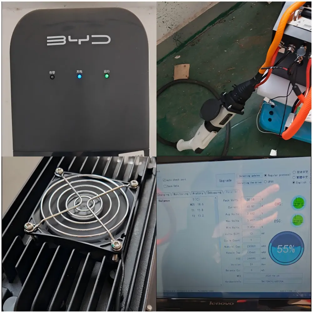 Custom 9S230Ah LiFePO4 Battery & Integrated 2KW OBC 