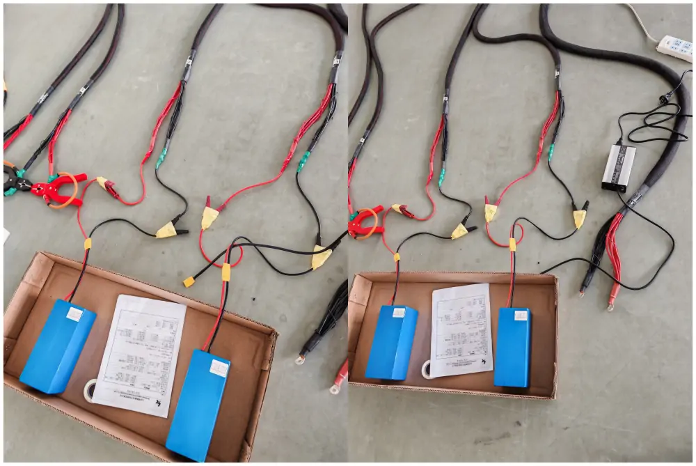 Customized 36V20Ah NMC battery packs and 180W charger